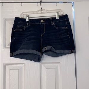 aeropostale midi jean shorts